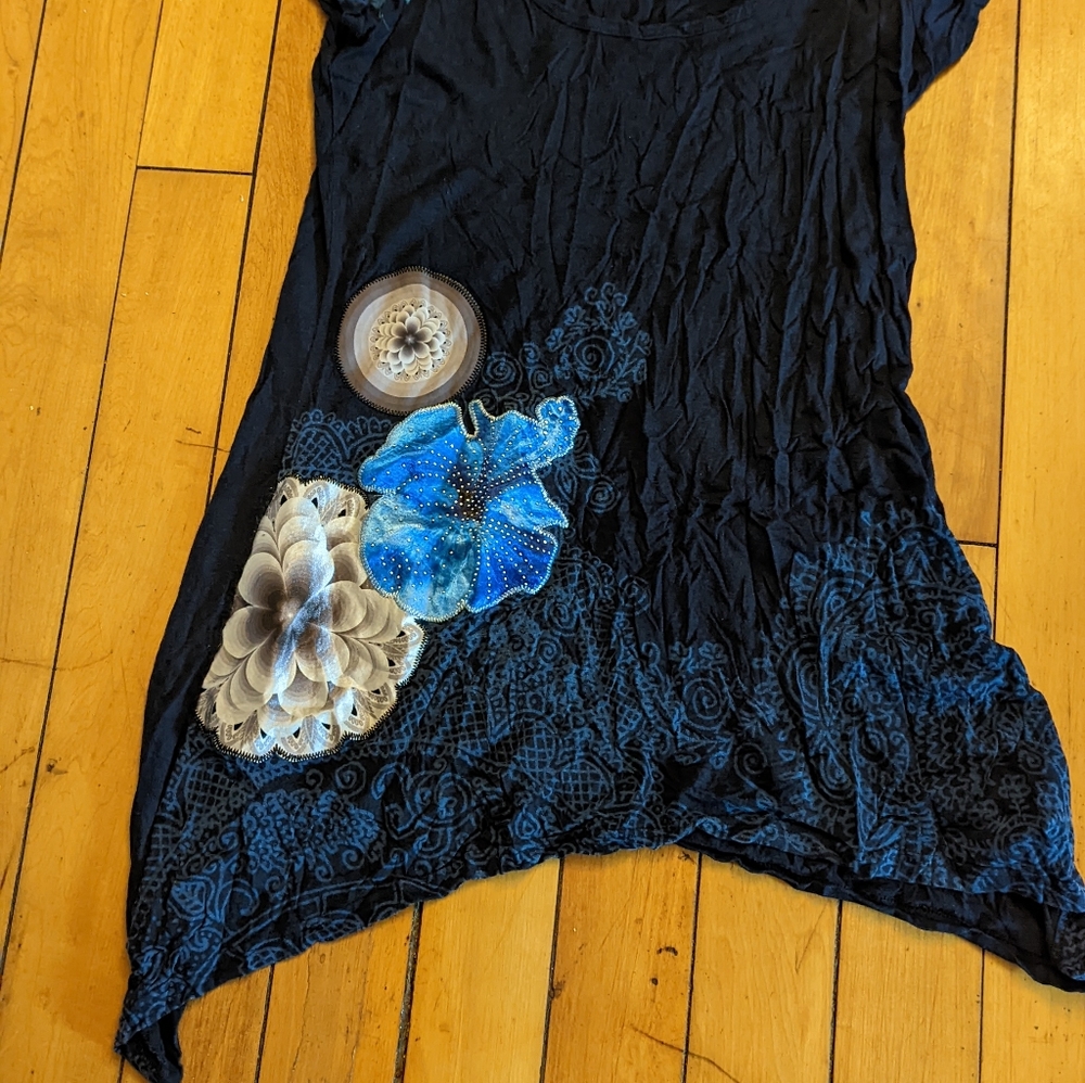 Desigual blue tunic XL - Picture 2 of 2